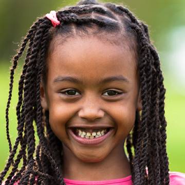 A Smiling Black-Girl After Getting Dental Sealants in Little Rock, AR